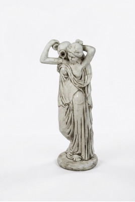 Gartenfigur "Frau Fontaine" 76cm Teichfigur Menschen Steinguss