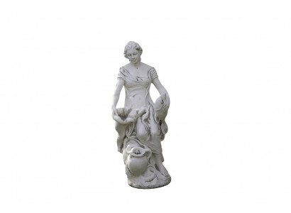 Dekoratioun Figur Fra Gaart Designer Figuren Skulptur Wäiss Skulpturen