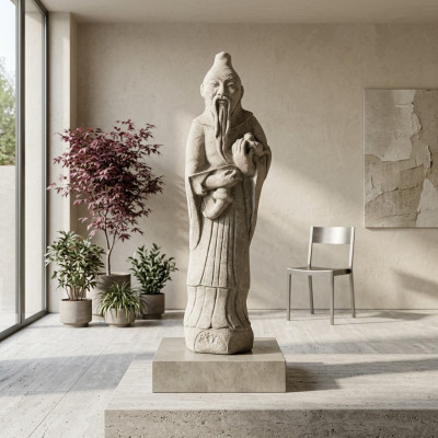 Chinesesch Konfuzius Figur Statuen Figuren Skulptur Gaart