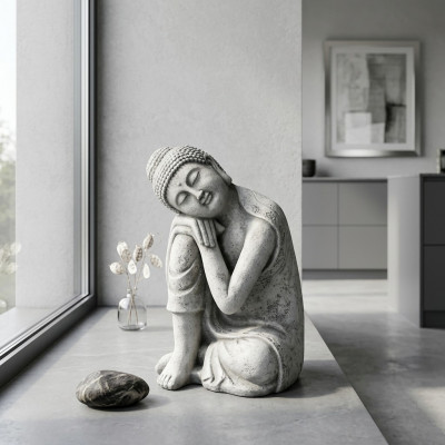 Buddha Malaysia Statuett Figur Gaartfiguren Statuen Skulptur Dekorativ