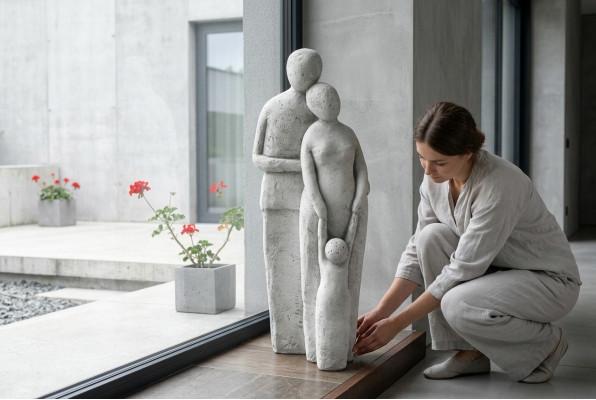 Designer Figur Skulptur Figuren Skulpturen Statu Statuen Dekor Abstrakt
