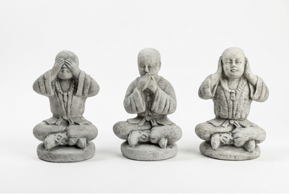 25cm Shaolin Kung Fu Figur Statuettem Kämpfer Figuren Dekorativ Wäiss Statuen