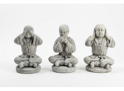 25cm Shaolin Kung Fu Figur Statuettem Kämpfer Figuren Dekorativ Wäiss Statuen