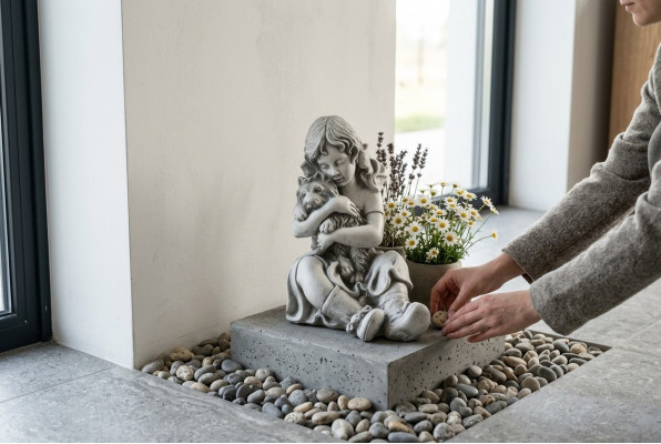 42cm Dekoskulptur Designfigur Statue Gaartfiguren Statuen