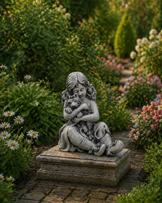 42cm Dekoskulptur Designfigur Statue Gaartfiguren Statuen