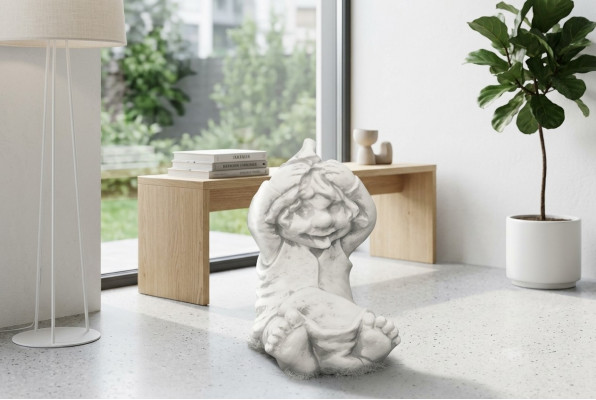 Statu Figur Verréckten Jong Gaart Dekoratioun Skulptur Figuren