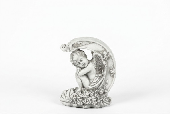 Deko Grabschmuck Graf Steen Dekoratioun Figur Skulptur Engel Gott Helleg