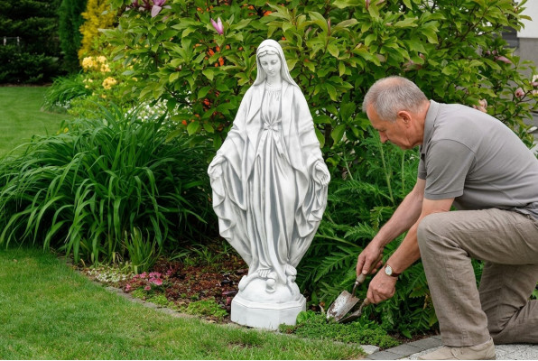 Mutter Jesus Maria Statu Graf Skulptur Helleg Figur Gäert Deko