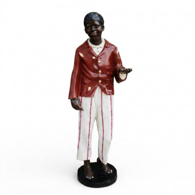 Design donkel Hautfaarf Figur Statu Skulptur Figuren Skulpturen Dekoratioun Dekoréieren