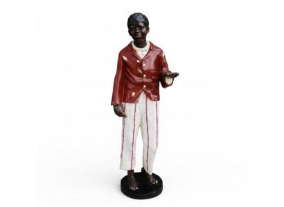 Design donkel Hautfaarf Figur Statu Skulptur Figuren Skulpturen Dekoratioun Dekoréieren