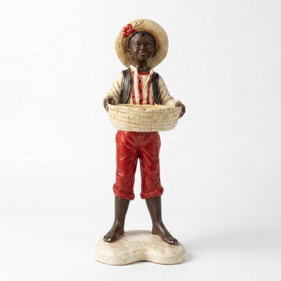 Design Jong mat Kuerf Figur Statue Skulptur Figuren Skulpturen Dekoratioun 7087