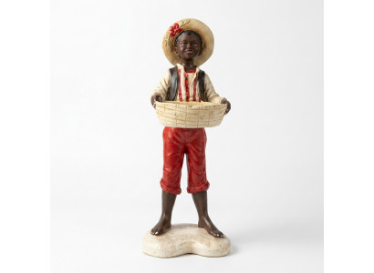 Design Jong mat Kuerf Figur Statue Skulptur Figuren Skulpturen Dekoratioun 7087