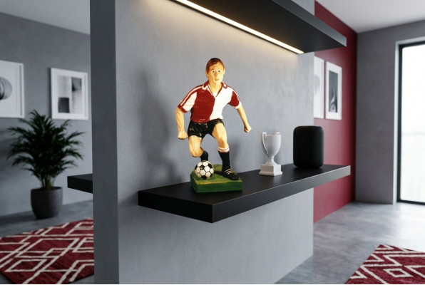 Design Fussballspiller II Figur Statue Skulptur Figuren Skulpturen Dekoratioun 7614
