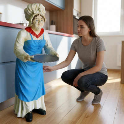 Seréierstänner Groussmamm Figur Statu Skulptur Figuren Skulpturen Dekoratioun