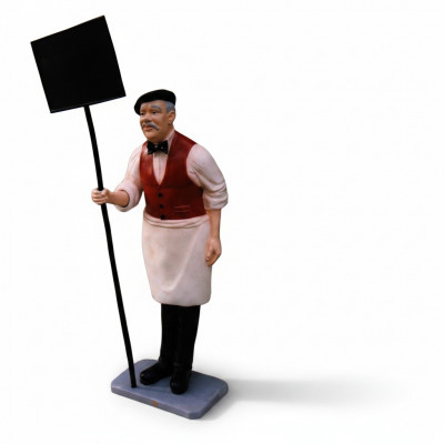 Schëld Restaurant Figur Statue Skulptur Figuren Skulpturen Dekoratioun Deko 182cm