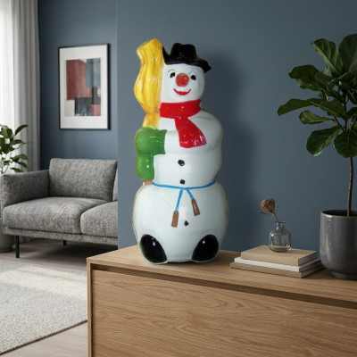 Design Schnéimännche Figur Statue Skulptur Figuren Skulpturen Dekoratioun Deko 8847