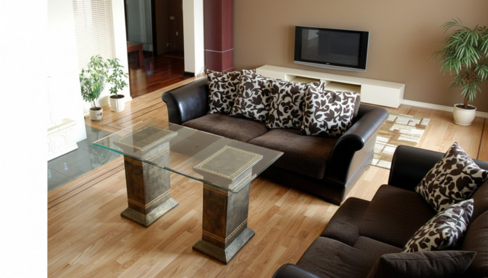 Design-Säulendëscht, Couchtisch, Iessdësch, Dësch, Iesszëmmer, Wunnzëmmer 6035 Nei