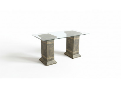 Design-Säulendëscht, Couchtisch, Iessdësch, Dësch, Iesszëmmer, Wunnzëmmer 6035 Nei