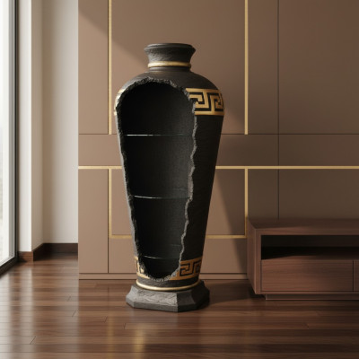 Design Beliichtung Vase Hausbar Fläschenregal Cocktailbar Dekobar Vitrinbar 6973