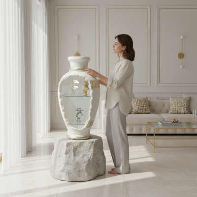 Design Bar Vasebar Regal Glas Luucht Vase Schaf Vitrine 6861 Nei