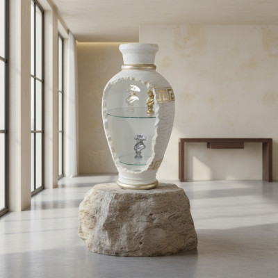 Design Bar Vasebar Regal Glas Luucht Vase Schaf Vitrine 6861 Nei