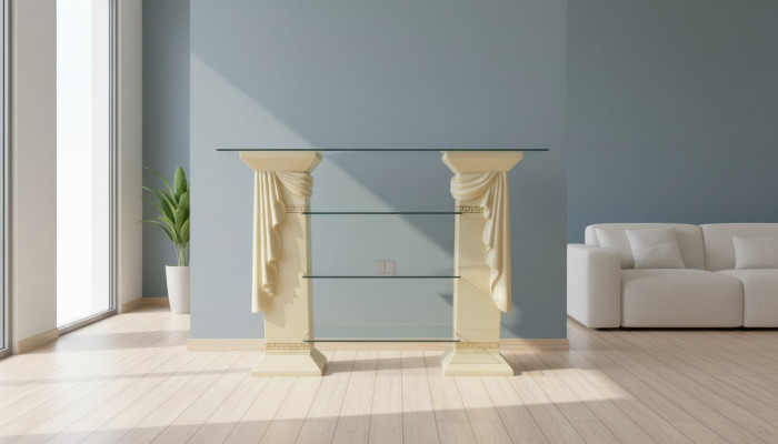 Design Vitrine Regal Glas Kolonn Schaf Vitrinen Regaler Schaf Medusa Sideboard