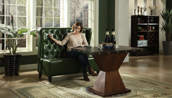 Chesterfield Sofa Canapé Couch Sëtzbank Gréng Waardezëmmer Wunnzëmmer Büro Sofae Nei