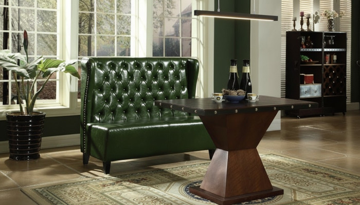 Chesterfield Sofa Canapé Couch Sëtzbank Gréng Waardezëmmer Wunnzëmmer Büro Sofae Nei