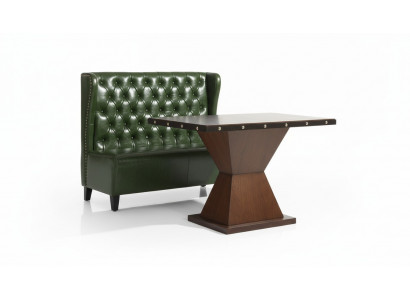 Chesterfield Sofa Canapé Couch Sëtzbank Gréng Waardezëmmer Wunnzëmmer Büro Sofae Nei