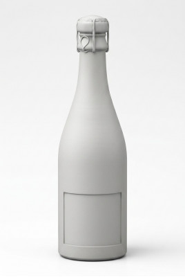 Champagner Figur Skulptur Figuren Statue Fläsch Sekt Design Gaart Dekoratioun