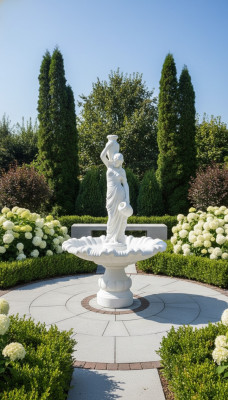 Dekorative Sprangbronnen Sprangbrunnen Gaart Dekoratioun Fontaine Weier Waasser ALLENA
