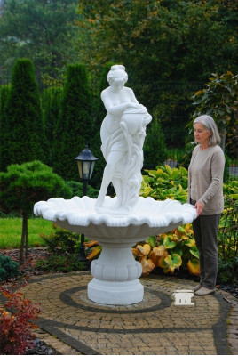 Dekorativen Zéierbrunnen, Sprangbur, Brunnen, Gaartdekoratioun, Fontän, Weier G. CHARLOTTE