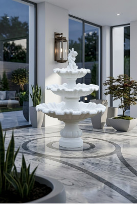 Dekorativen Zéierbrunnen Springbrunnen Gaart Dekoratioun Fontaine Weier GECO RAGAZZI1