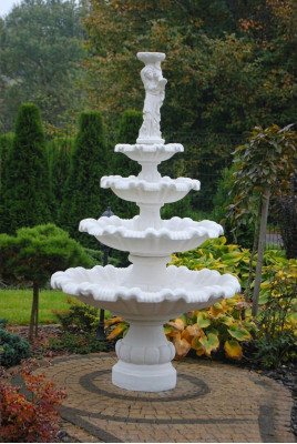 Zierbrunnen Sprangbur Schwëmm Gaart Dekoratioun Fontaine Weier GRECO SHELLA