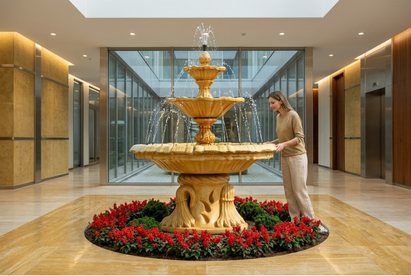 Dekorativen Zierbuer Springbuer Skulptur Buer Dekoratioun Gaart Fontaine ITALIA Nei