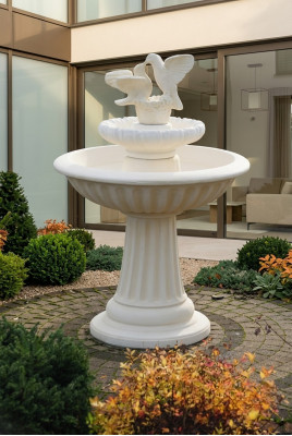 Dekorativen Zierbrunnen Skulptur 136cm Brunnen Gartendekor Fontaine Weiher Nei