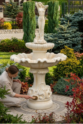 Springbrunnen Gaart Weier Brunn Stee Steebruns Gaartbrunn Fontaine 182