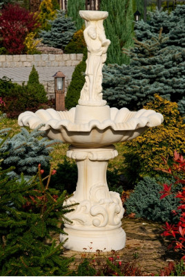 Dekorativen Zéierbrunn Skulptur-Brunnen Gaart-Dekoratioun Fontaine Neit 157cm