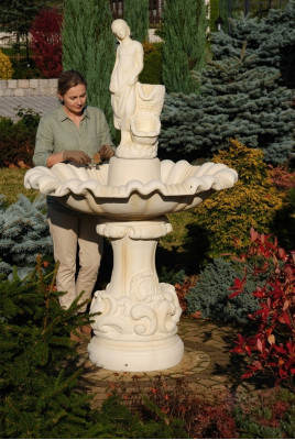 Dekorative Springbrunnenskulptur 157cm Nei Gaartendekoratiounsbrunn Fontaine