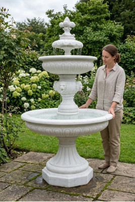 Dekorativen Zierbrunnen Skulptur Brunnen Dekoratioun Gaart Fontaine NEPTUN
