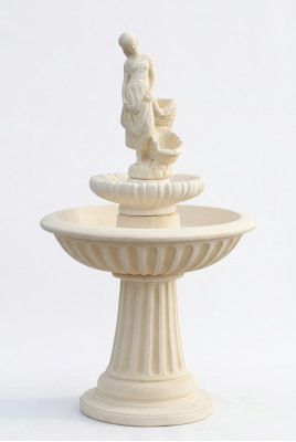 Dekobrunnen Springbrunnen 162 cm Skulptur Brunnen Deko Gaart Fontaine Téik Nei