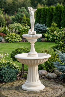 Dekorativen Ziwwerl, Sprangbur Well 207cm, Skulptur Brunnen, Dekor Gaart, Fontän, Dëmp, Nei