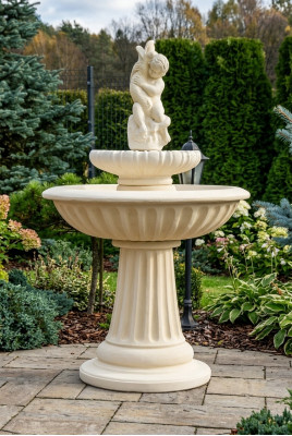 Zierbrunnen Springbrunnen 150cm Skulptur Brunnen Dekor Gaart Fontaine Weier Nei