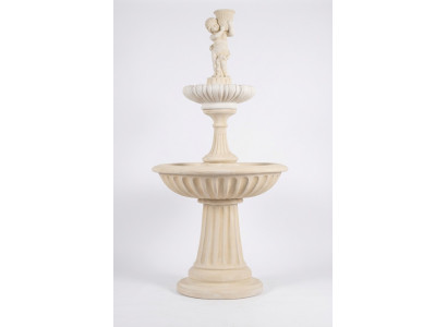 Dekorativen Zéierbur, Springbur Skulptur 187cm, Brunnen Dekor Gaart, Fontaine Weier, Nei