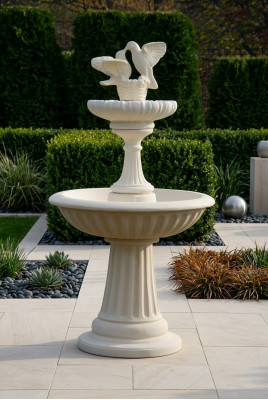 Dekorativen Zéierbrunnen Sculpur 171cm Brunnen Dekor Gaart Fontaine Dëmpper Nei