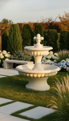 Dekorativen Zierbrunnen 157cm Skulptur Brunnen Gaart Dekor Fontaine Weier Neit