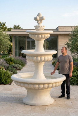 Sprangbuer Gaart Weier Brunnen 205cm Steebrunnen Gaartbrunnen Fontaine Nei