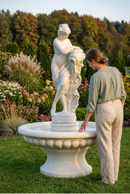 Zéierbréif Figur 196cm Bréif Dekoratioun Gaart Fontän Teich