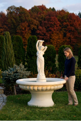 Dekorative Waasserbrunn Figur 164cm Brunnendecoratioun Gaart Fontaine Weier