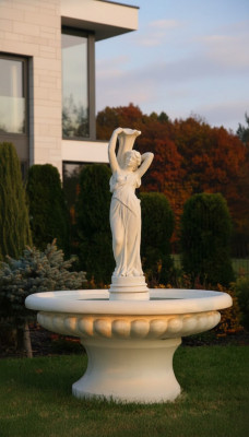 Dekorative Waasserbrunn Figur 164cm Brunnendecoratioun Gaart Fontaine Weier